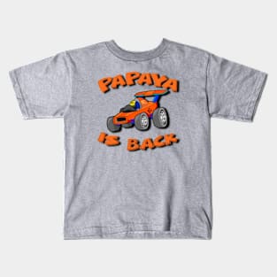 Lando Norris no.4, Papaya Is Back, McLaren Formula 1 One F1 Merch Kids T-Shirt